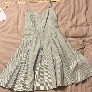 Light blue whit striped dress